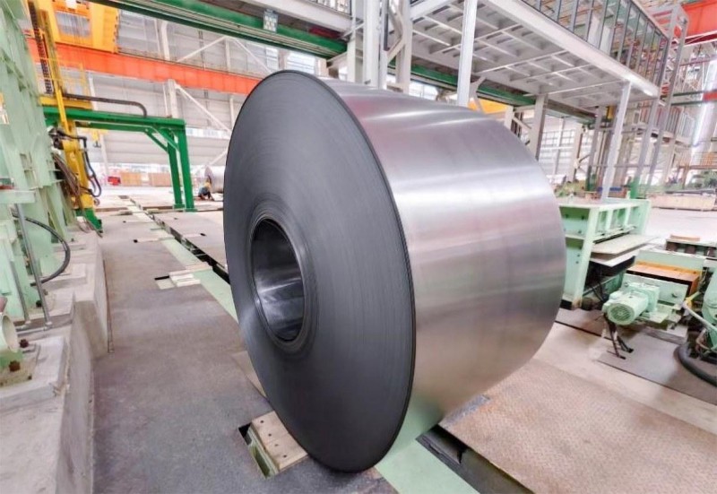 国内首套 中冶京诚自研硅钢酸轧联合机组投产.JPG